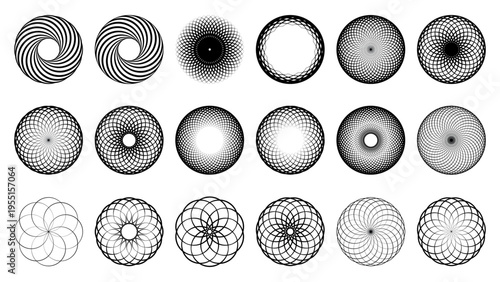 Radial Circular Shape Patterns