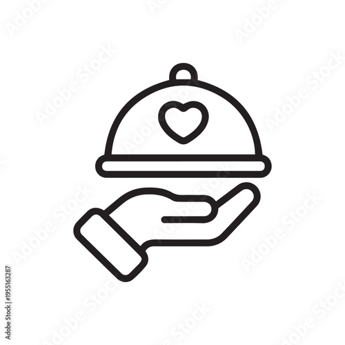 An icon of food cloche in modern style, easy to use and download
