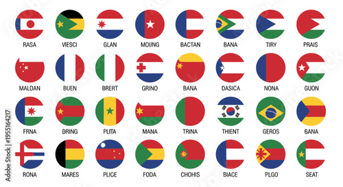 World Flags Collection - Diverse Nations and Cultures