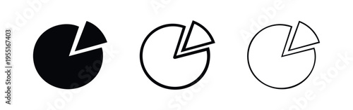 Pie Chart with Segment Icon Set for Data Analysis