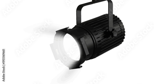 Stage spotlight providing bright illumination, perfect for theatrical performances, concerts, and events