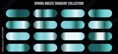 Spring Breeze Gradient Collection Vector Swatches for Graphic Design and Web Backgrounds