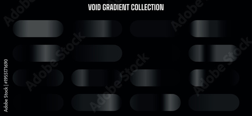 Void Gradient Collection: Dark Abstract Vector Background Elements for Modern Design
