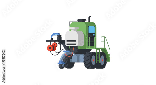 Agricultural sprayer vehicle for crop treatment and pest control