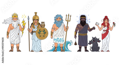 Greek Gods Pantheon: Zeus, Athena, Poseidon, Hades, Aphrodite
