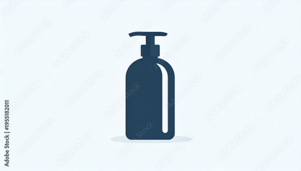 Obraz premium Minimal shampoo bottle icon
