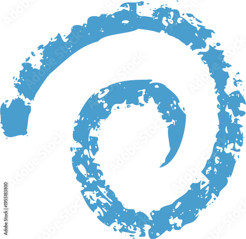 Spiral Brush Stroke Crayon Texture