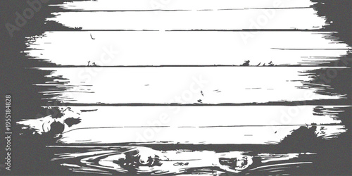 grunge Wood Planks Horizontal Brush Stroke Texture Background with Rustic Distressed Finish.