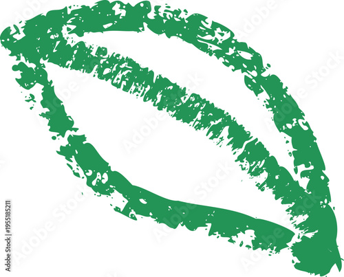 Leaf Sketch Grunge Crayon