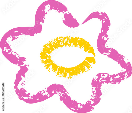 Flower Doodle Splat Brush Style
