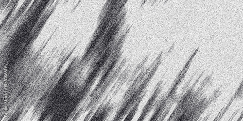 Dynamic abstract background with diagonal streaks of dark gray and black against a speckled white backdrop, conveying motion and a brushed or streaked texture effect