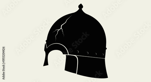 Ancient Roman Gladiator Helmet Design.