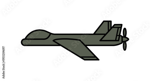 Gray drone with single propeller.