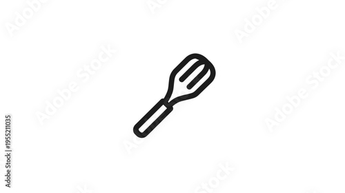 A simple outline icon of a whisk, rendered in black, on a white, uncluttered background