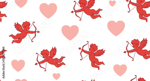 Red Cherub with Bow and Arrow.