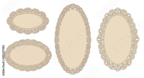 Collection of decorative oval plates.