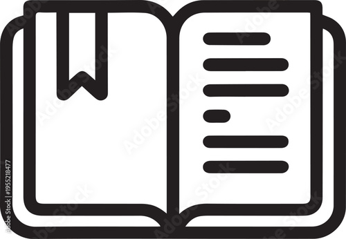 modern Recipe book icon silhouette