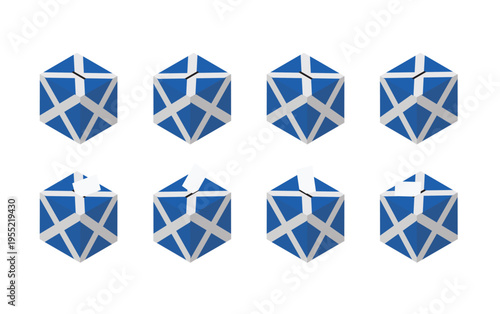 Scotland Election Ballot Box Vector Isometric
