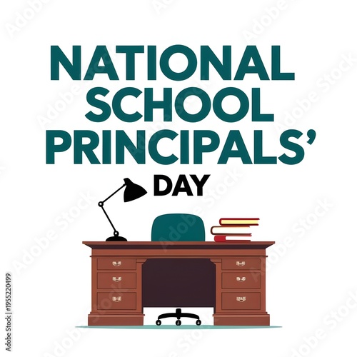 National School Principals' Day Clean Professional Graphic