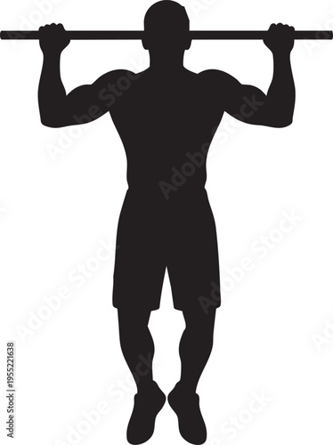 Dynamic visual depicting a determined individual mastering bodyweight fitness, symbolizing personal strength and athletic achievement