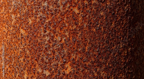 Close up of a rusty metal surface with a textured pattern.