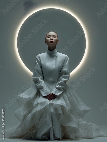 Buddhist Naga Dragon King, Dharma Protector of Eight Legions, Divine Light and Auspicious Clouds