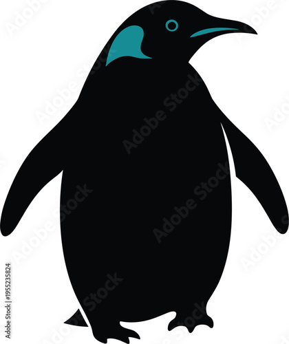 Vector Illustration of a Penguin for Wildlife, Nature, and Animal Design Projects