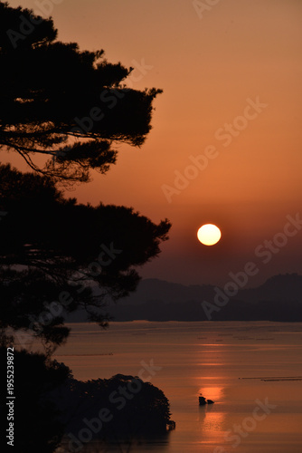 松島の朝日3