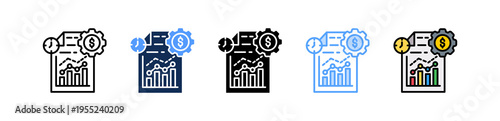Money Management Icon Multiple Style