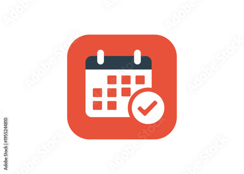Calendar and schedule management software app icon