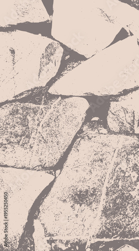 14-39. Enlarged texture vector images of irregularly stacked stone walls - illustration.