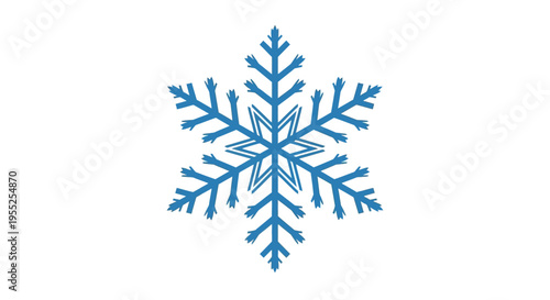 Blue Snowflake Ice Crystal Winter.