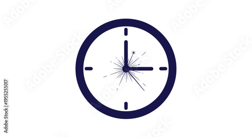 A clock with a white face.