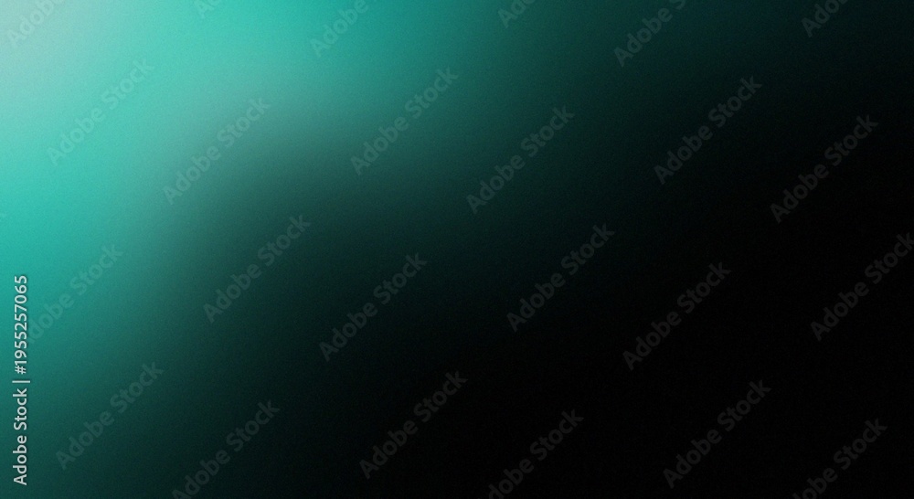 Fototapeta premium Serene gradient blending from turquoise to deep black illustration