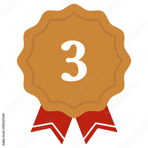 三位のメダル、三位のラベル