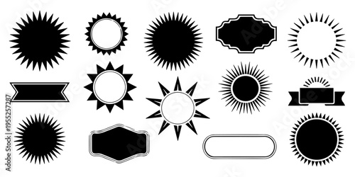 Set of sale sticker, price tag, starburst, quality mark, sunburst badges, retro stars, New labels. set of starburst. price sticker, sale sticker, price tag, starburst, quality mark, retro stars, sale