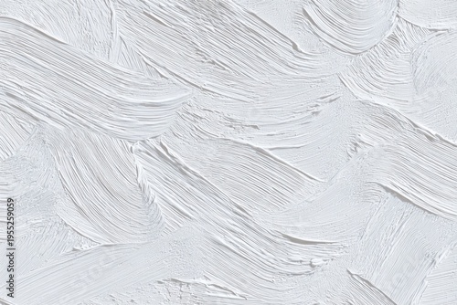 Abstract White and Gray Textured Paint Strokes Background.