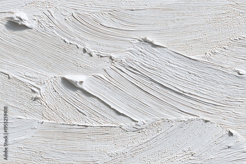 Abstract White Paint Texture Background with Brush Strokes.