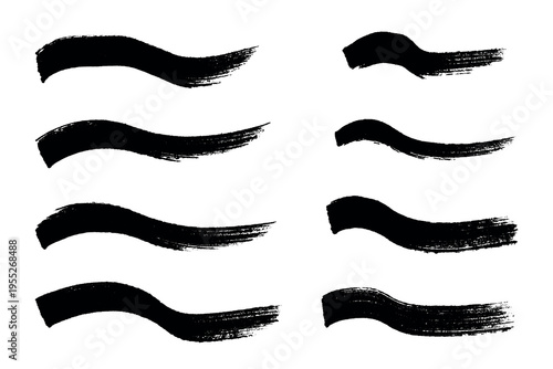 Set of brush paint stroke texture swatch Hand painted background Ink scribble dab clipart Paint smudge for tags and stamps design, beauty fashion poster