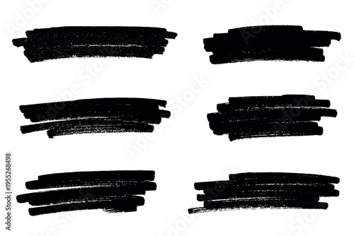 Set of brush paint stroke texture swatch Hand painted background Ink scribble dab clipart Paint smudge for tags and stamps design, beauty fashion poster