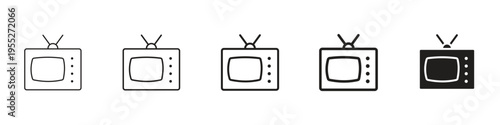 Tv retro icon
