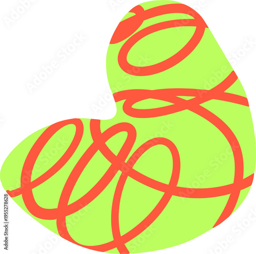 Colorful Abstract Shapes Set – Modern Decorative Doodle Elements Illustration