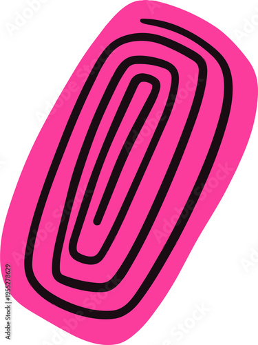 Colorful Abstract Shapes Set – Modern Decorative Doodle Elements Illustration