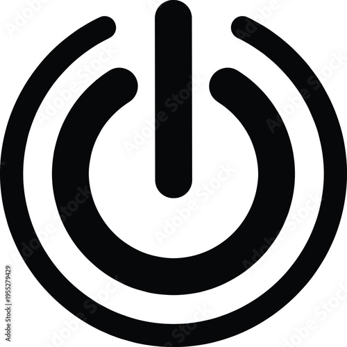 Solid silhouette vector icon collection, angel halo ring, ceramic toilet commode, electronic power button, digital interface start switch symbol.