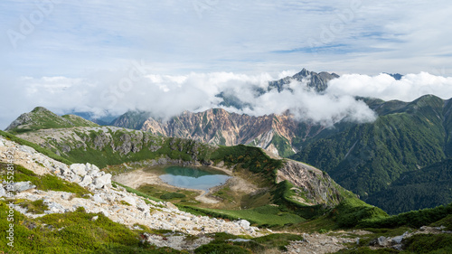【北アルプス】鷲羽岳から見る槍ヶ岳の眺望