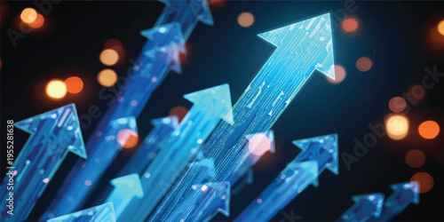 An abstract blue digital background featuring a 3d Christmas tree in the snow at night integrated with a global network map and fiber optic data lines for a modern technology concept