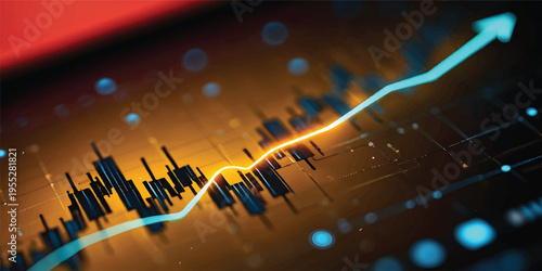 A close-up illustration of a digital sound mixer on a blue electronic network background featuring light design elements for global business communication and web technology data