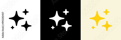 キラキラ・輝き・瞬きアイコンセット（ベクター）