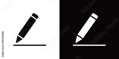 テキスト編集・入力・ペンで書く操作アイコン (ベクター)