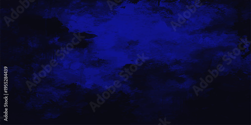 An abstract grunge world map merges with a deep blue ocean texture and dark stormy clouds to create a moody underwater space